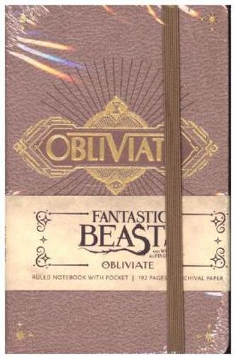 Fantastic Beasts and Where to Find Them: Obliviate Hardcover Ruled Notebook