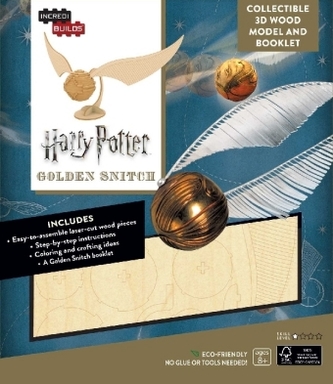 IncrediBuilds: Harry Potter: Golden Snitch 3D Wood Model and Booklet