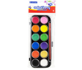 Barvy vodové CENTROPEN 12 barev 30mm