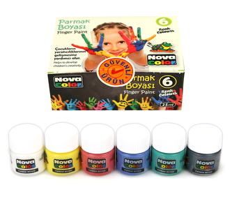 Barvy prstové 6 barev 25ml