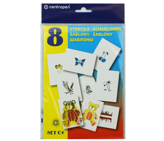 Šablony na foukací fixy CENTROPEN set C+