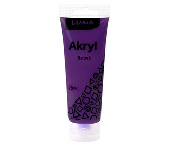 Barvy akrylové 75ml, fialová, LUMA