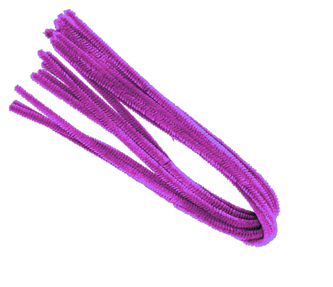 Drátek žinylka 500 x 8mm 10ks - fialový LUMA