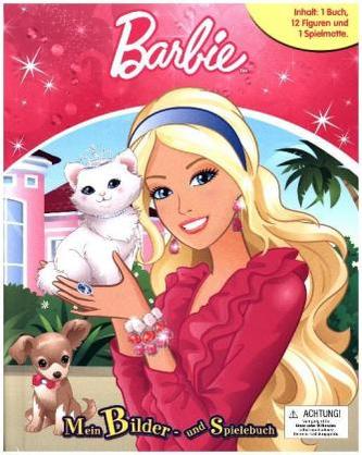 Barbie, 1 Buch + 12 Figuren + 1 Spielmatte