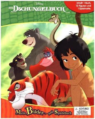 Dschungelbuch, 1 Buch + 12 Figuren + 1 Spielmatte
