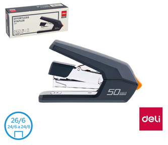 Sešívačka \"BEZ NÁMAHY\" DELI E0371 černá