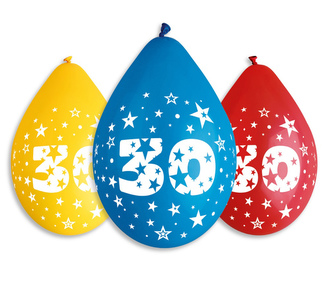 Balónky s potiskem 5ks OBYČ. č. 30