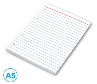 Náhradní náplň pro kroužkové záznamníky, A5