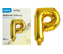Balónek foliový  \"P\" ZLATÝ LUMA