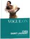 Vogue on Yves Saint Laurent