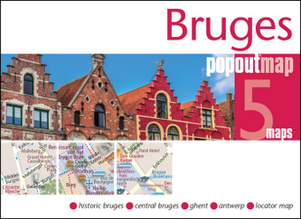 Bruges Popout Map, 2 maps