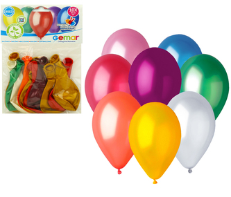 Balónky  10ks METAL mix