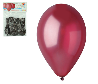 Balónky 10ks OBYČ. bordó