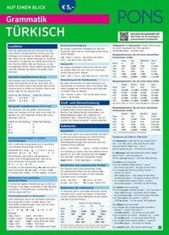 PONS Grammatik auf einen Blick, Türkisch