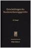 Entscheidungen des Bundesverfassungsgerichts (BVerfGE). Bd.137