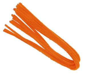 Drátek žinylka 500 x 8mm 10ks - oranžový LUMA
