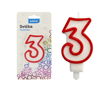 Svíčka č.  3 LUMA