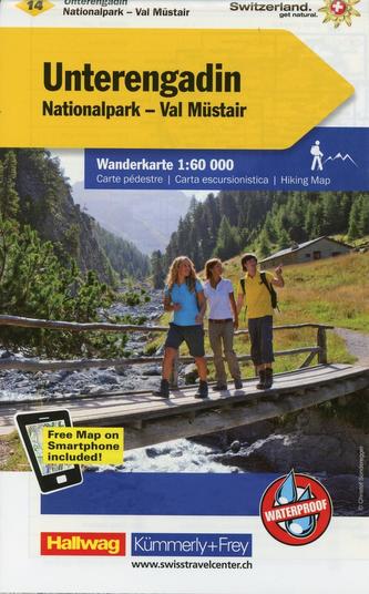 Kümmerly & Frey Karte Unterengadin
