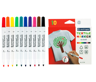 Centropen popisovač na textil (10 ks)
