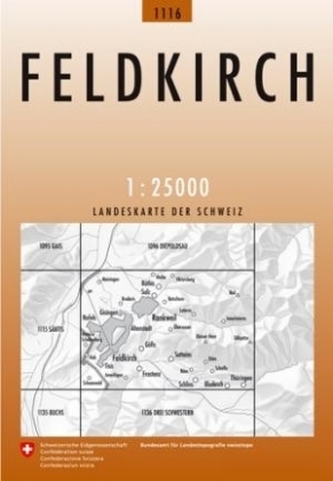 Landeskarte der Schweiz Feldkirch