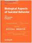 Biological Aspects of Suicidal Behavior
