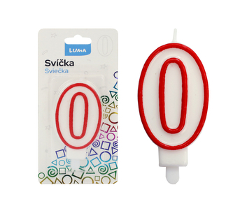 Svíčka č.  0 LUMA