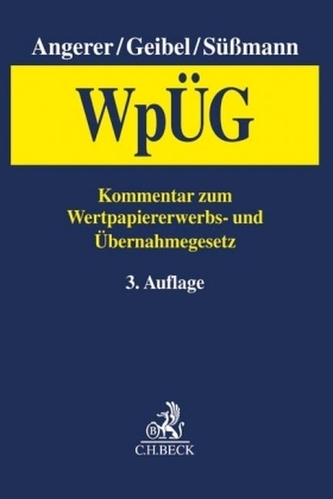 Wertpapiererwerbs- und Übernahmegesetz (WpÜG), Kommentar