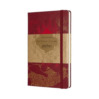 Moleskine Harry Potter zápisník linkovaný L Map Red