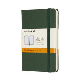 Moleskine Zápisník tvrdý linkovaný zelený S