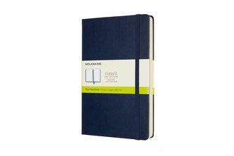 Moleskine Zápisník Expanded tvrdý čistý modrý L