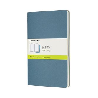 Moleskine Sešity 3 ks čisté modré L