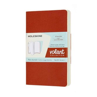 Moleskine Volant zápisníky čisté oranžový modrý S