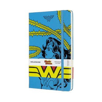 Moleskine Wonder woman zápisník linkovaný L modrý