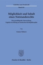 Möglichkeit und Inhalt eines Notstandsrechts