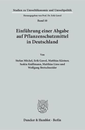 Einführung einer Abgabe auf Pflanzenschutzmittel in Deutschland.
