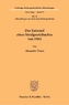 Der Entwurf eines Strafgesetzbuches von 1962
