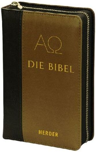 Die Bibel, m. Reißverschluss, Kunstleder 2-farbig