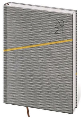 Diář 2021 denní A5 Grife šedo/zelená