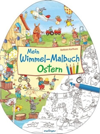 Mein Wimmel-Malbuch - Ostern