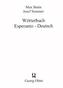 Wörterbuch Esperanto - Deutsch