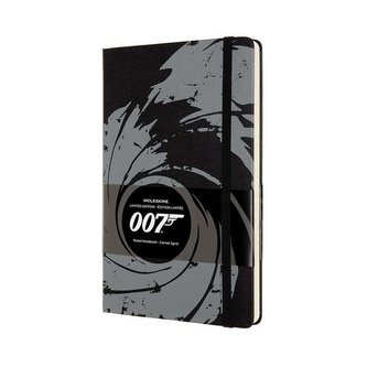 Moleskine James Bond zápisník linkovaný L černý