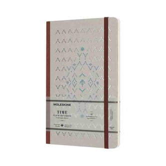 Moleskine Time zápisník čistý hnědý L