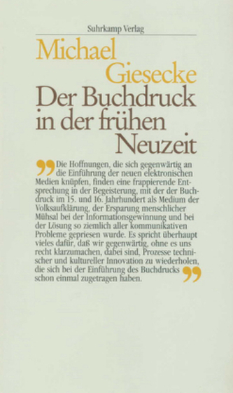 Der Buchdruck in der frühen Neuzeit
