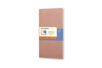 Moleskine Sešit Chapters linkovaný růžový slim M