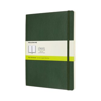 Moleskine Zápisník měkký čistý zelený XL