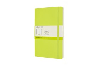 Moleskine Zápisník žlutozelený L, čistý, měkký