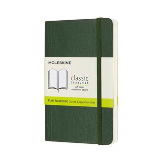 Moleskine Zápisník měkký čistý zelený S