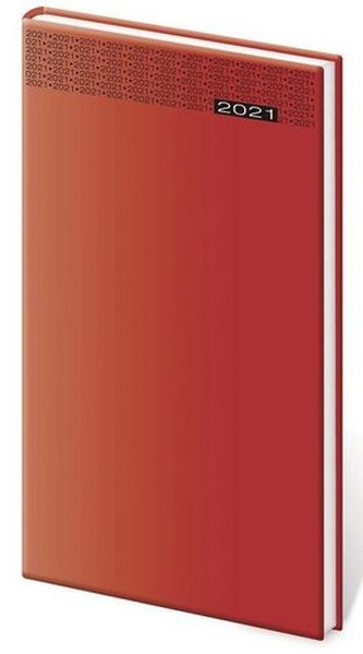 Diář 2021 týdenní kapesní Gommato - červená