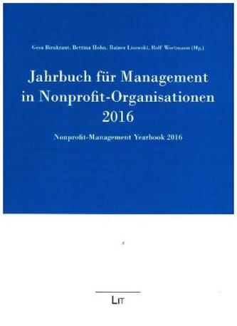 Jahrbuch für Management in Nonprofit-Organisationen 2016