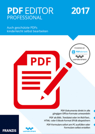 PDF Editor Professional 2017, CD-ROM